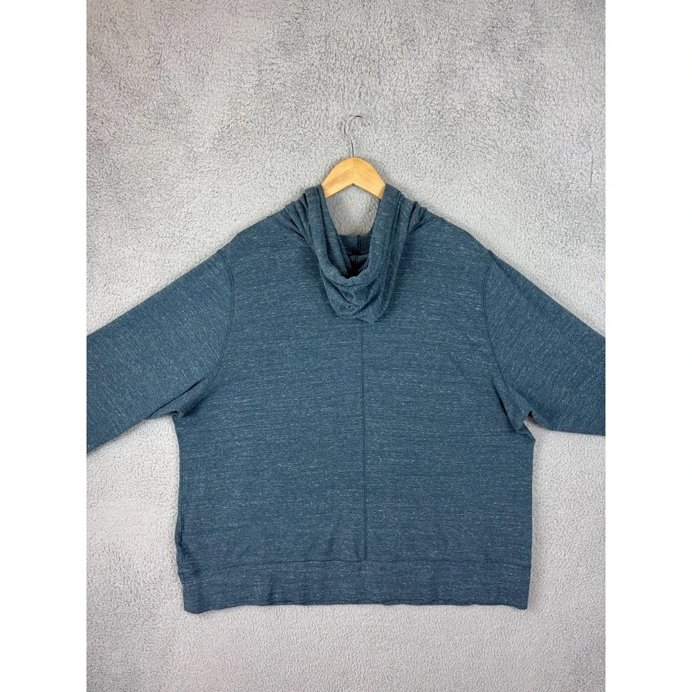 Nike Hoodie Womens 3X Blue Just Do It Fleece Pullover Graphic Logo Plus Size